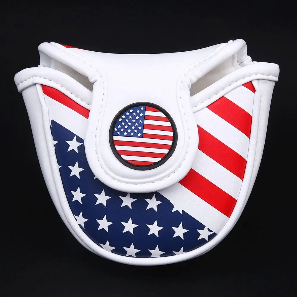 Magnetic  Closure Customized Golf Mallet Putter Covers Headcover Synthetic Leather Multi Style Color