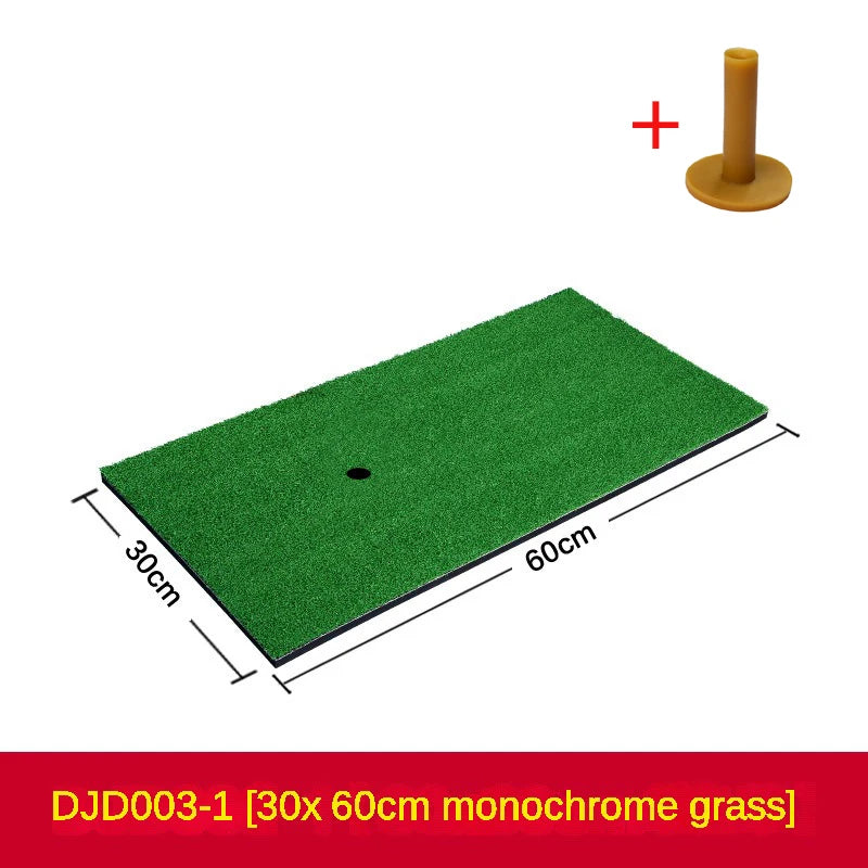 PGM Golf Hitting Mat Indoor Outdoor Mini Practice Durable PP Grass Pad Backyard Exercise Golf Training Aids With TEE DJD003