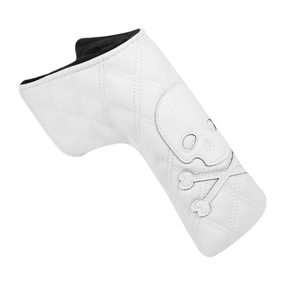 Blade Covers golf putter blade cover White Golf Putter Cover Headcover Closure for Blade Golf Putter