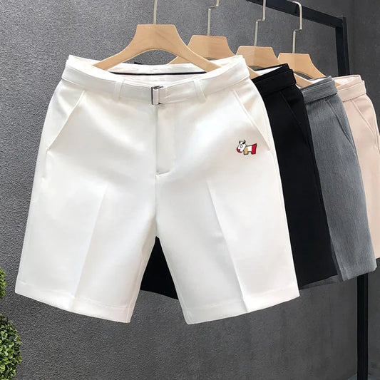 Korean Golf Clothing Men's New Suit Shorts Summer Men Golf Wear 2024 Luxury Brand Golf Shorts Fashion Casual Middle Pants