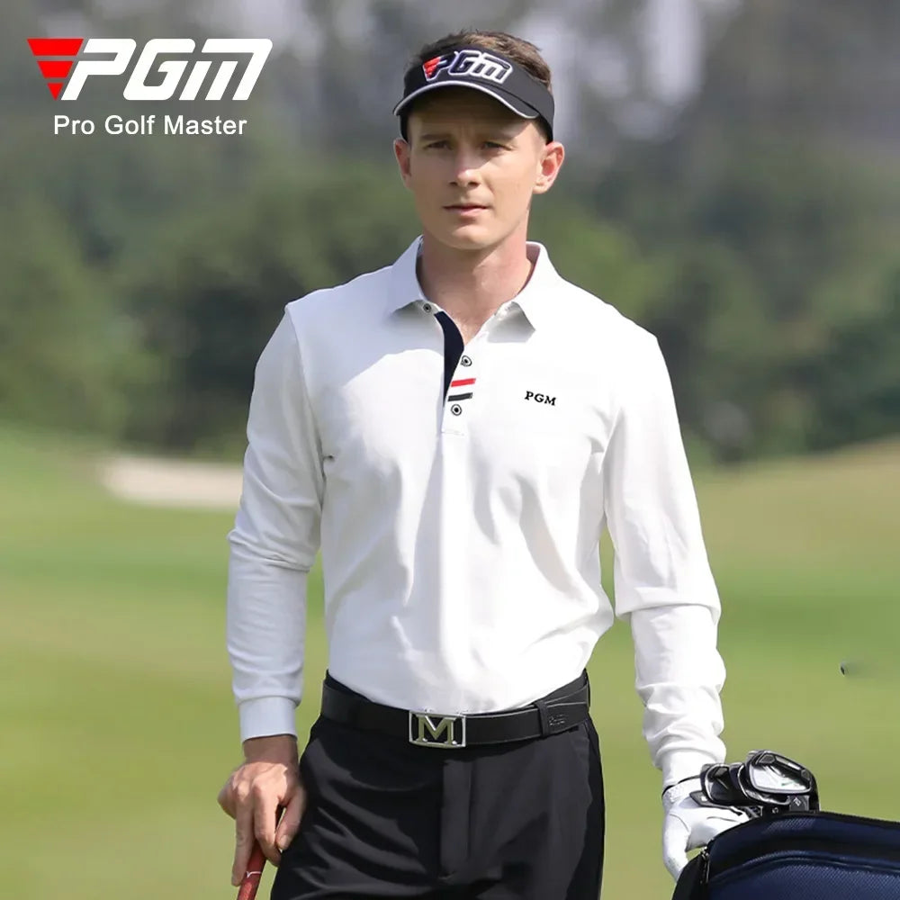 PGM Men's Golf Long Sleeved T-shirt Winter Polo Shirt Golf Autumn Wear for Men Clothing YF095 YF445