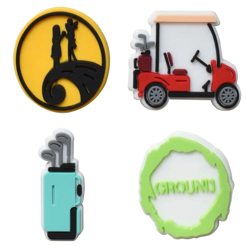 Golf Sport Shoe Charms for Crocs Accessories Sandals Women Clogs Pins Men Badges Kids Jeans Boy Girls Decorations Buckle Shoes