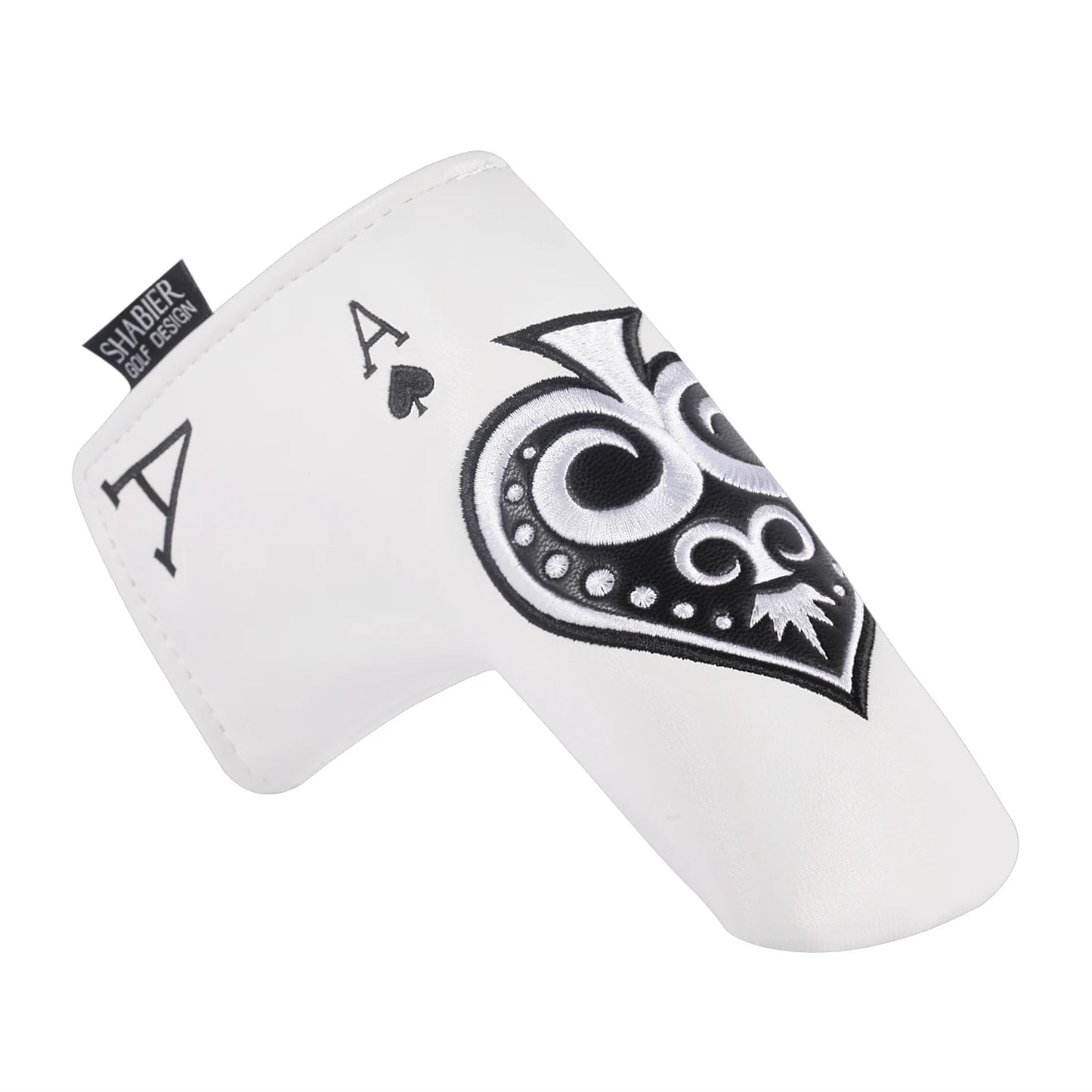 Blade Covers golf putter blade cover White Golf Putter Cover Headcover Closure for Blade Golf Putter