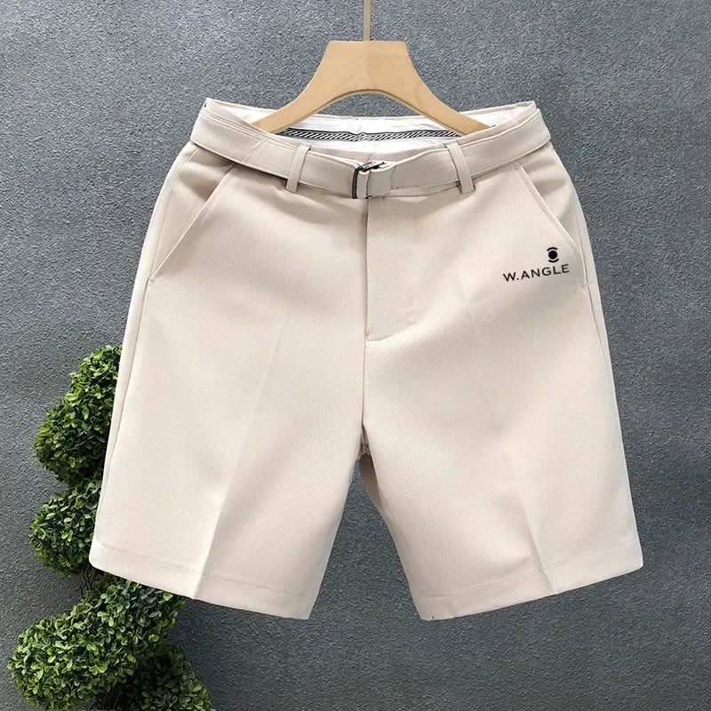 Korean Golf Clothing Men's New Suit Shorts Summer Men Golf Wear 2024 Luxury Brand Golf Shorts Fashion Casual Middle Pants