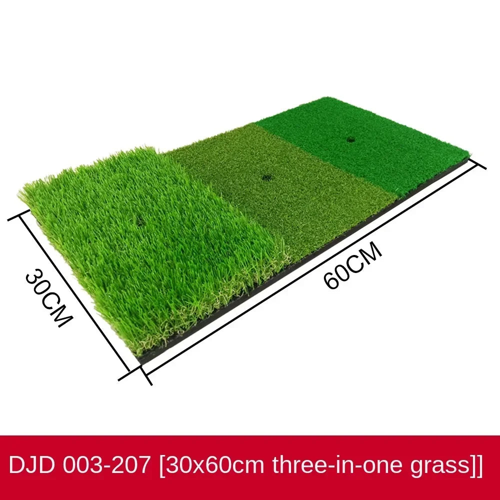 PGM Golf Hitting Mat Indoor Outdoor Mini Practice Durable PP Grass Pad Backyard Exercise Golf Training Aids With TEE DJD003