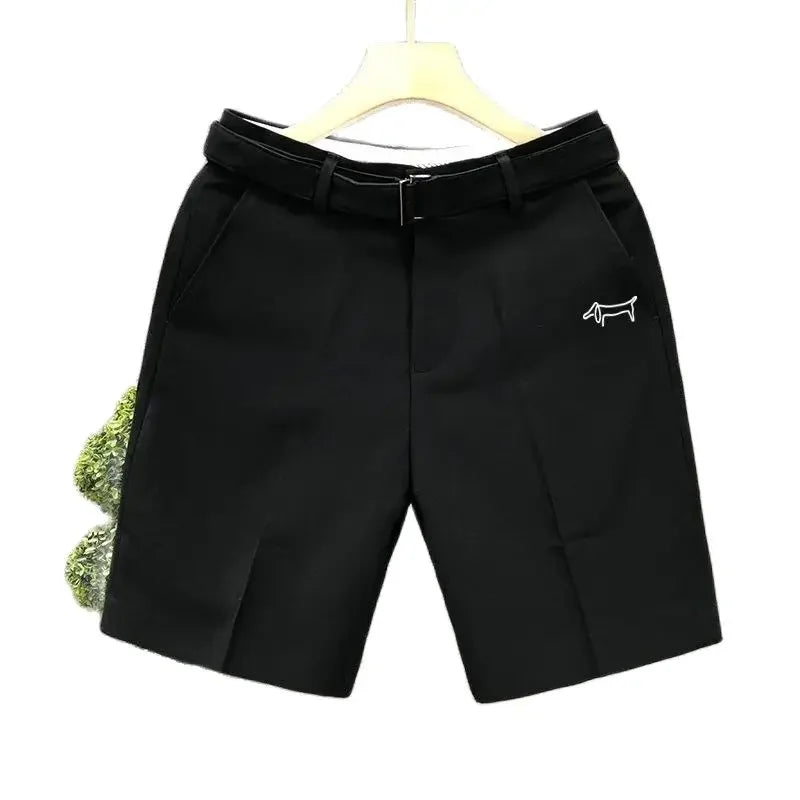 Korean Golf Clothing Men's New Suit Shorts Summer Men Golf Wear 2024 Luxury Brand Golf Shorts Fashion Casual Middle Pants