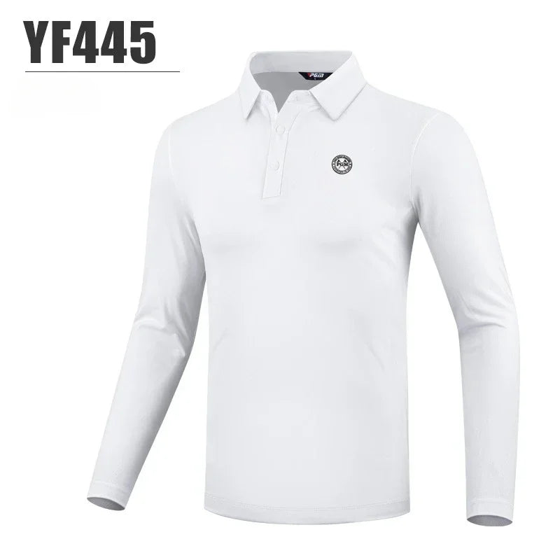 PGM Men's Golf Long Sleeved T-shirt Winter Polo Shirt Golf Autumn Wear for Men Clothing YF095 YF445