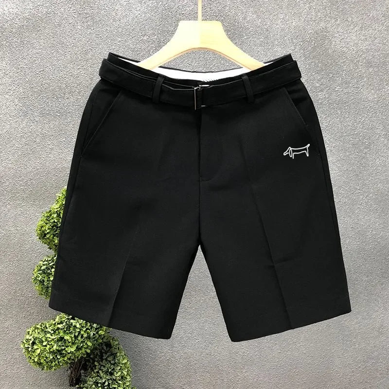 Korean Golf Clothing Men's New Suit Shorts Summer Men Golf Wear 2024 Luxury Brand Golf Shorts Fashion Casual Middle Pants