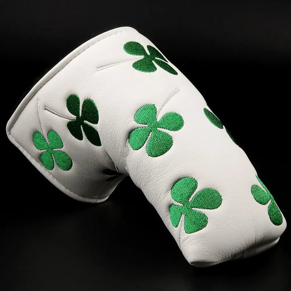 Blade Covers golf putter blade cover White Golf Putter Cover Headcover Closure for Blade Golf Putter