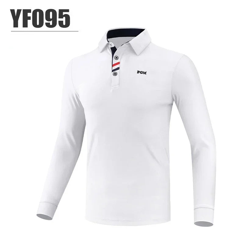 PGM Men's Golf Long Sleeved T-shirt Winter Polo Shirt Golf Autumn Wear for Men Clothing YF095 YF445