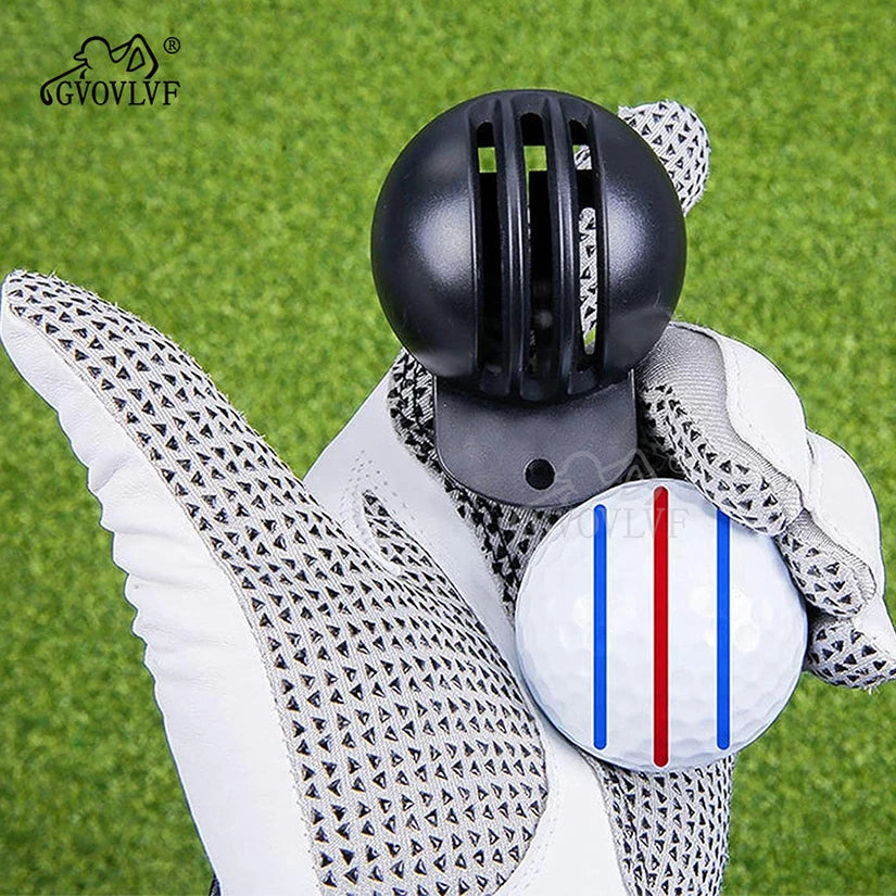 1set Golf Marker Hand Tools with pens Golfing Marker Tool Alignment Kit with Marker Pen Golfs Balls Drawing Line Tool New